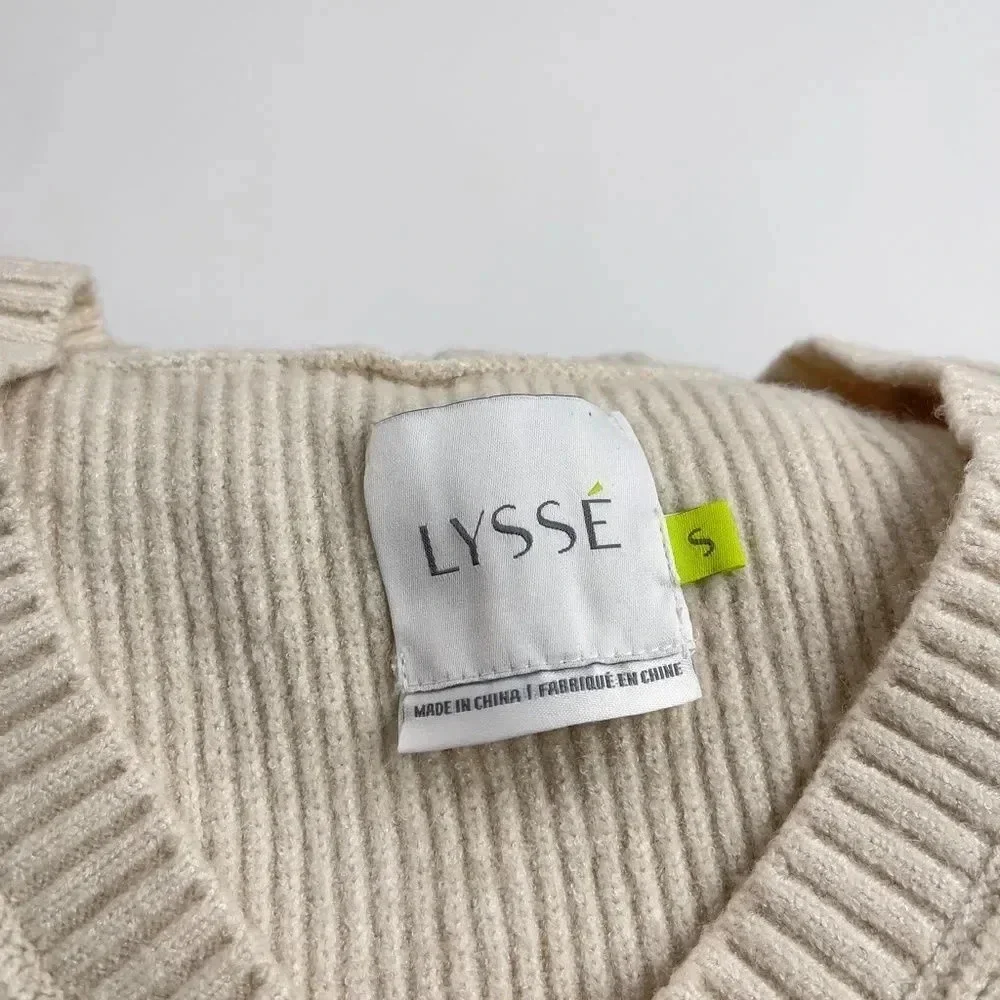 Lyssé Oyster Cold Shoulder Pullover Sweater